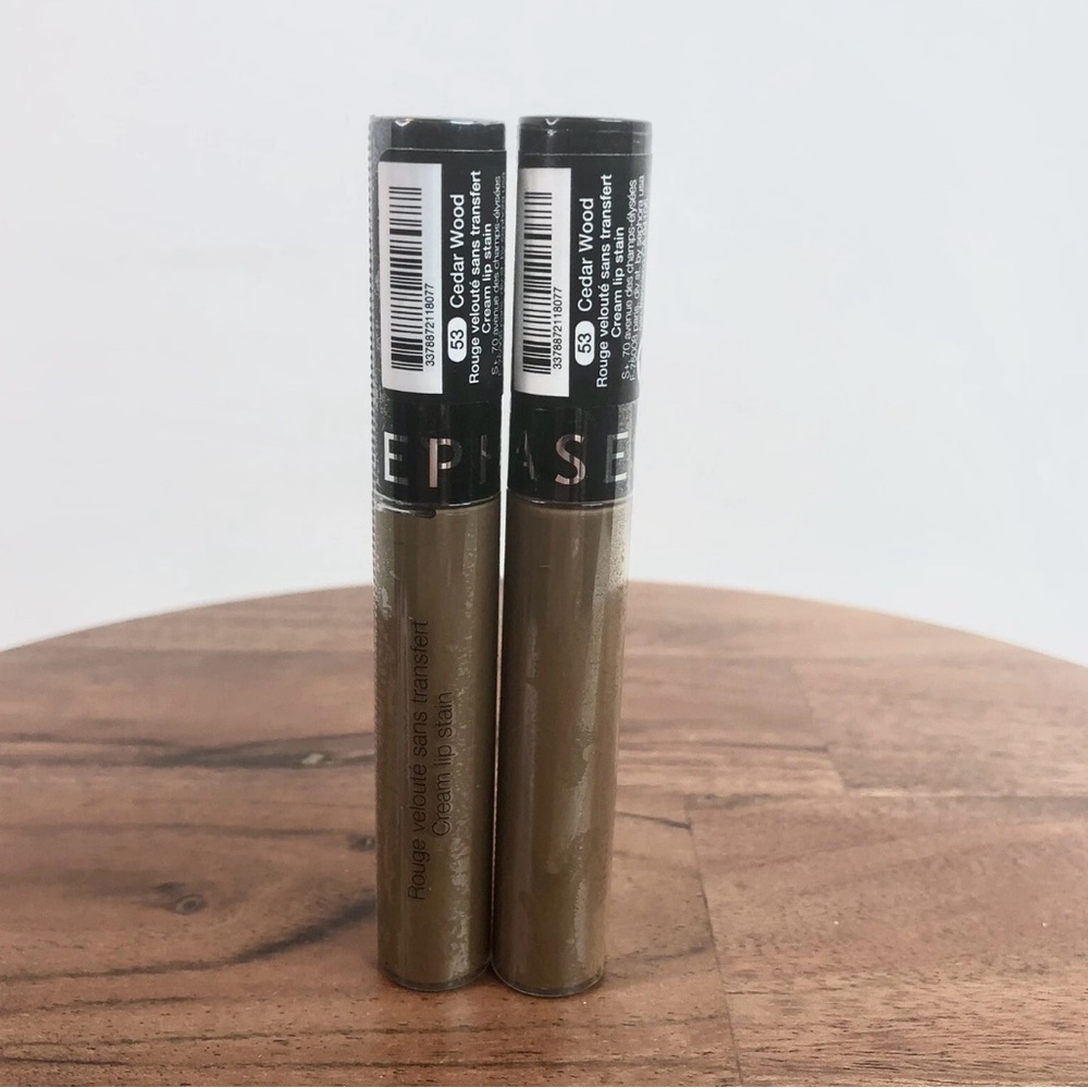 Sephora Collection Cream Lip Stain Liquid Lipstick 53 Cedar Wood Sealed Lot Of 2